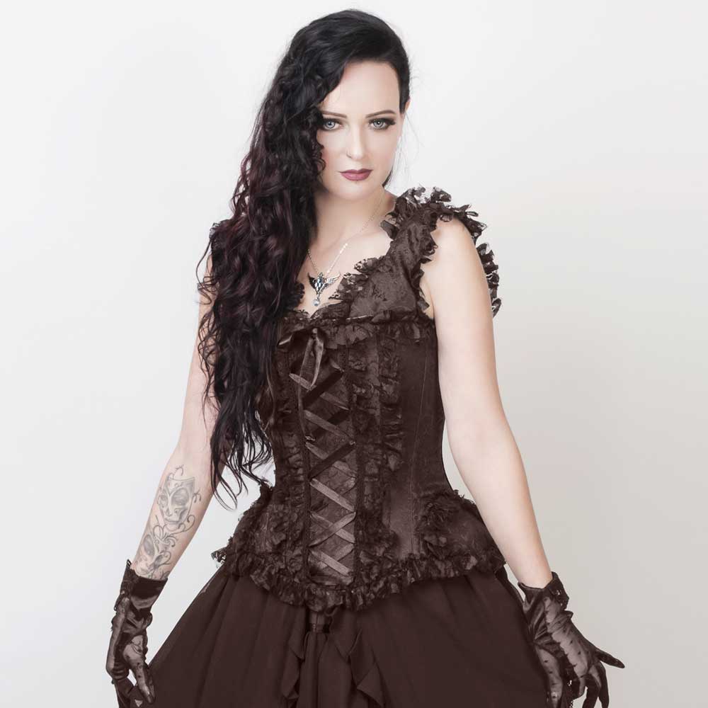 Attitude Corsets - Lahelin Overbust korset - Bruin